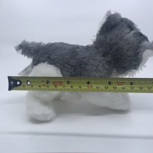 Fiesta Plush White and Gray Husky Stuffed Animal - Picture 7 of 8